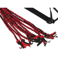 Leather Whip Bare Sutra Tie Down Fringe Flogger