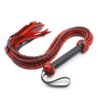 Leather Whip Bare Sutra Tie Down Fringe Flogger