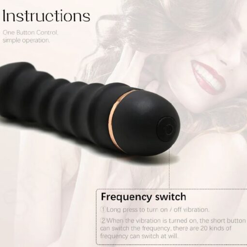 Eros 20 Modes Vibrator Silicone Dildo Strong Motor G Spot Clitoral Stimulator