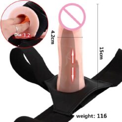 Eros 6 inch Hollow Strapon Dildo