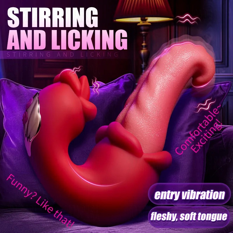Eros Powerful Dual Tongue Rose Sex Toy