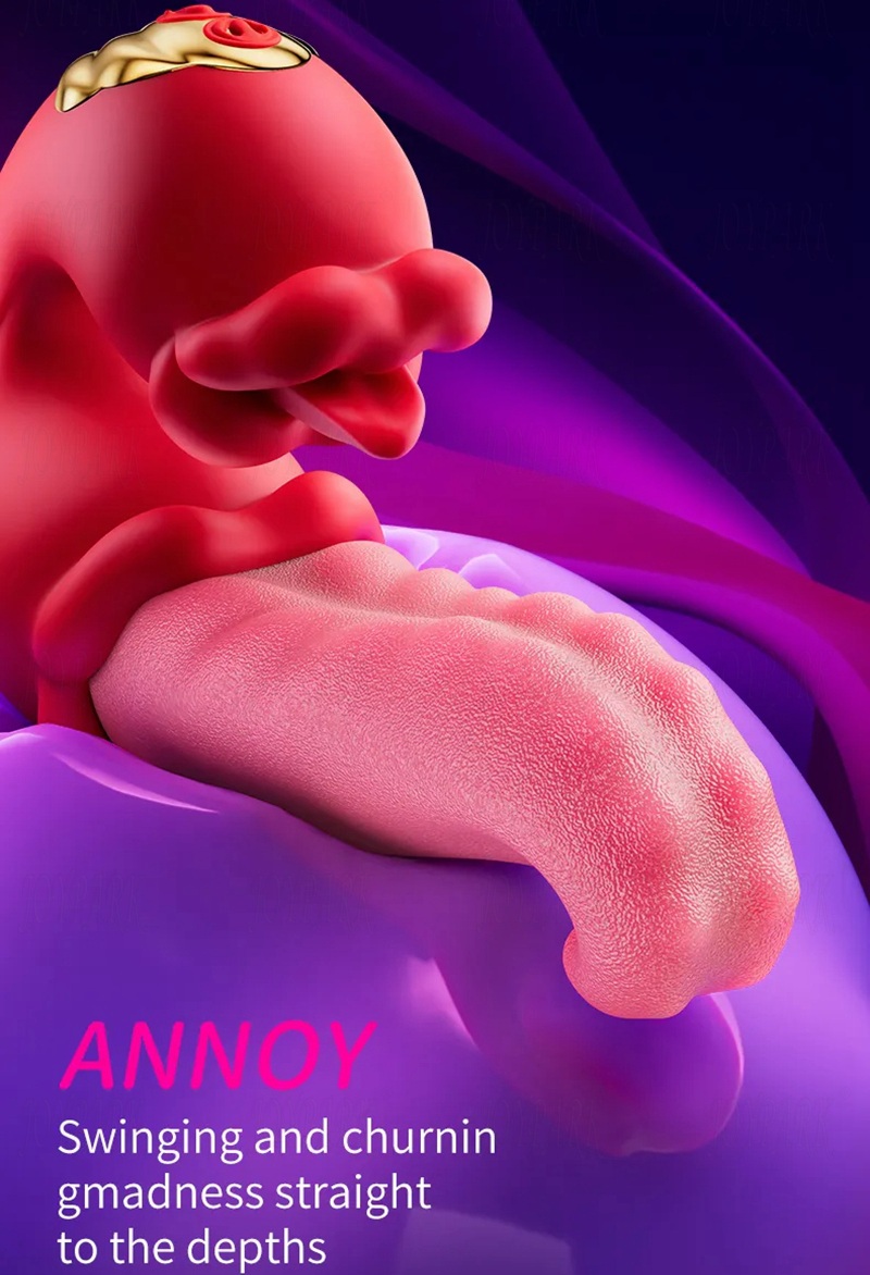 Eros Powerful Dual Tongue Rose Sex Toy