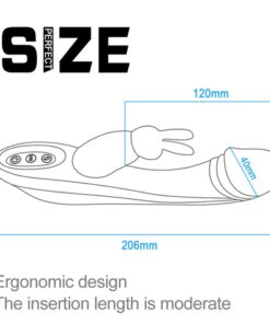 Eros Quality 2 in 1 Rosy Rabbit Vibrator Lady Sex Toy 5 Eros Quality 2 in 1 Rosy Rabbit Vibrator Lady Sex Toy