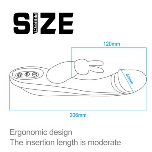 Eros Quality 2 in 1 Rosy Rabbit Vibrator Lady Sex Toy