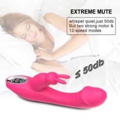 Eros Quality 2 in 1 Rosy Rabbit Vibrator Lady Sex Toy