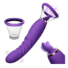 Eros 3 in 1 Super Sucking Vibrator Waterproof Rechargeable 6 Eros 3 in 1 Magnetic Rechargeable Tongue Sucking Vibrator