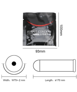 2pcs Female Latex Condom 6 2pcs Female Latex Condom