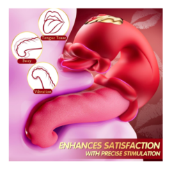 Eros Powerful Dual Tongue Rose Sex Toy