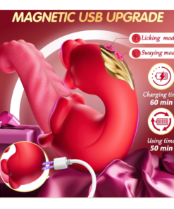 Eros Powerful Dual Tongue Rose Sex Toy