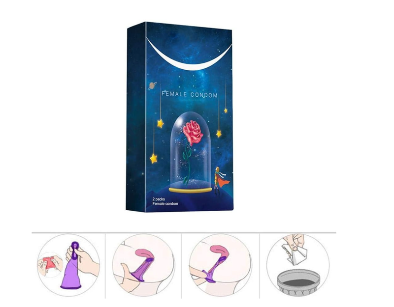2pcs Female Latex Condom
