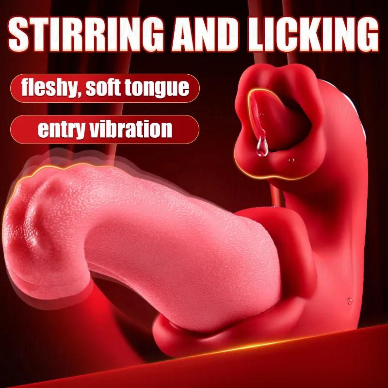 Eros Powerful Dual Tongue Rose Sex Toy