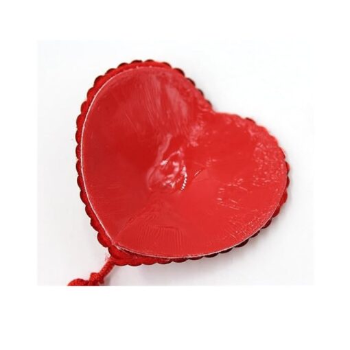 Reusable Nipple Cover Shiny Sequin Silicone Heart-Shaped