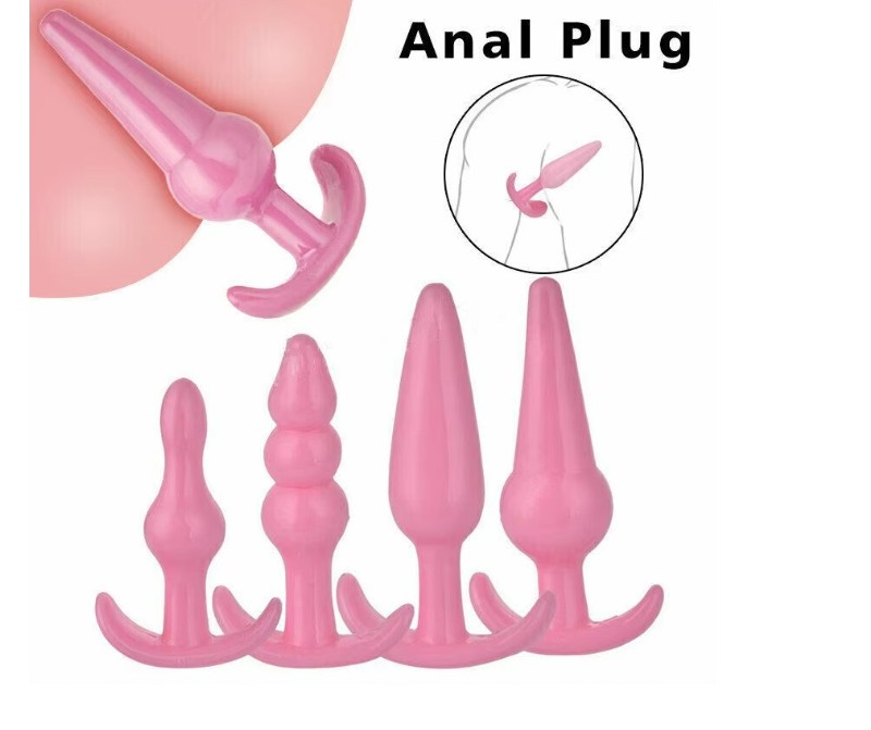 Flexible Silicone Anal Plugs 3 Flexible Silicone Anal Plugs
