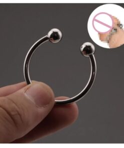 Stainless Steel Dual Ball Penis Cock Ring Delay Ejaculation 3 Stainless Steel Dual Ball Penis Cock Ring Delay Ejaculation Sex Toy for Men Sexual Wellness