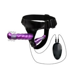 Double Purple Strap-on Dildo Harness Lesbian Strap on Dildo