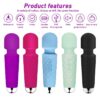Mini 20 Mode Wand Vibrator Waterproof USB Clit Massager