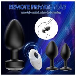 Eros Rechargeable Anal Plug Vibrator Wireless Remote Control