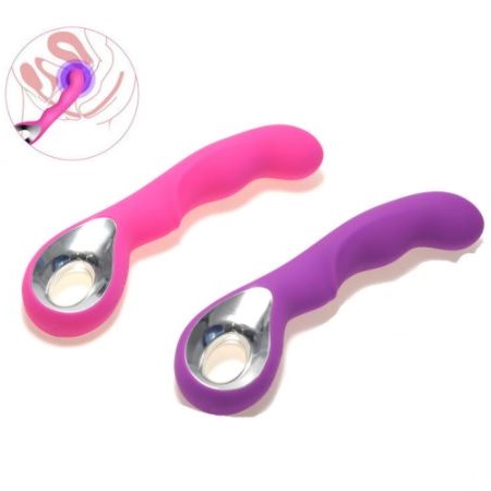 Eros USB Rechargeable G-Spot Clit Massager Silicone Dildo